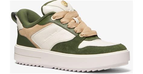 michael kors rumi sneakers|Rumi Leather Platform Sneaker .